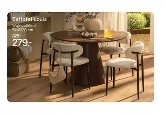 Leen Bakker Eettafel Louis aanbieding