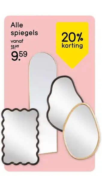 Leen Bakker Alle spiegels aanbieding