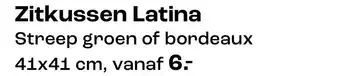 Kwantum Zitkussen Latina aanbieding