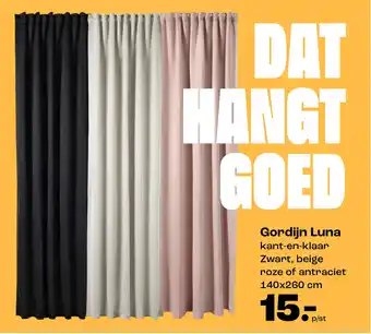Kwantum Gordijn Luna aanbieding