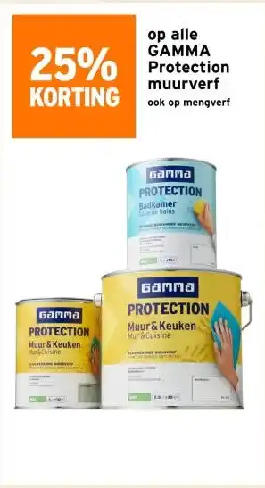 GAMMA Gamma Protection muurverf aanbieding