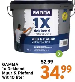 GAMMA Gamma Dekkend Muur & Plafond Wit aanbieding