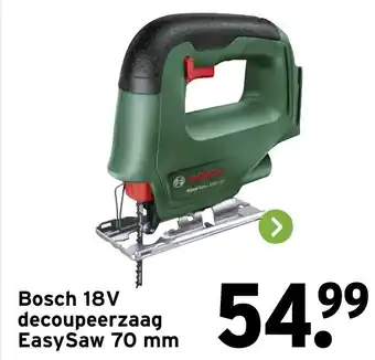 GAMMA Bosch 18V decoupeerzaag EasySaw aanbieding