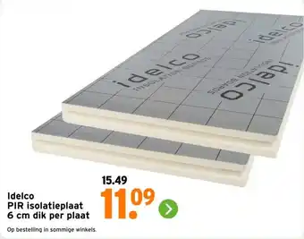 GAMMA Idelco PIR isolatieplaat aanbieding