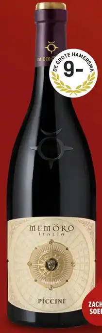 Gall & Gall Piccini Memoro Rosso 75CL aanbieding