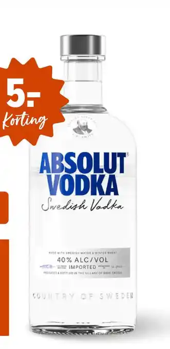 Gall & Gall Absolut Vodka 70CL aanbieding