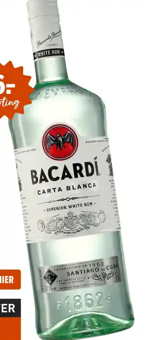 Gall & Gall Bacardí Carta Blanca 150CL aanbieding