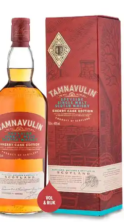 Gall & Gall Tamnavulin Sherry Cask 70CL aanbieding