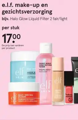 Etos E.l.f. make-up en gezichtsverzorging aanbieding
