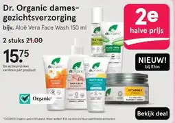 Etos Dr. Organic dames- gezichtsverzorging aanbieding