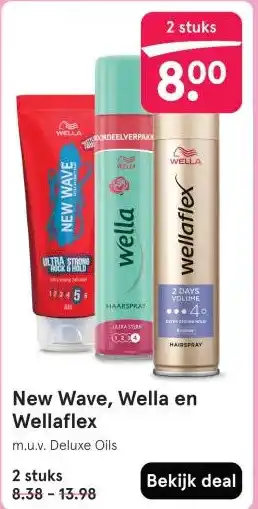 Etos New Wave, Wella en Wellaflex aanbieding
