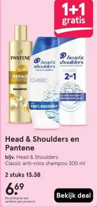 Etos Head & Shoulders en Pantene aanbieding