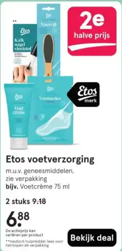 Etos Etos voetverzorging aanbieding
