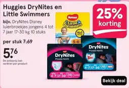 Etos Huggies DryNites en Little Swimmers aanbieding
