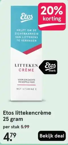 Etos Etos littekencrème aanbieding