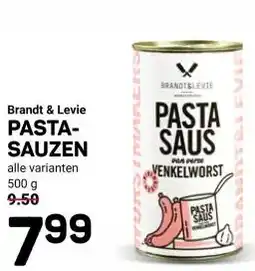 Ekoplaza Brandt & Levie pasta sauzen aanbieding
