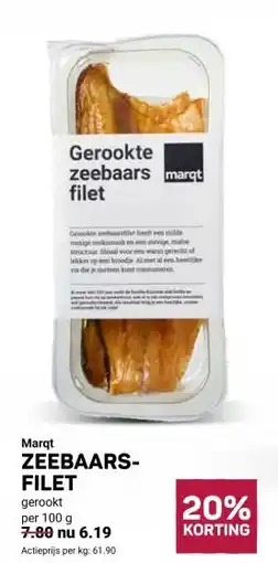 Ekoplaza Marqt zeebaars- filet aanbieding