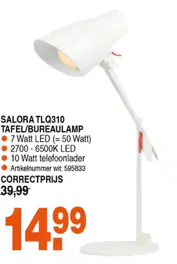 Correct Salora tlq310 tafel/bureaulamp aanbieding