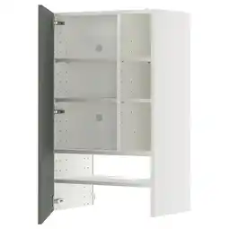 IKEA Metod witte kast, 3 legplanken, verstelbare, scharnierende deur aan de linkerkant aanbieding