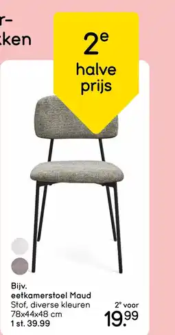 Leen Bakker Eetkamerstoel maud aanbieding