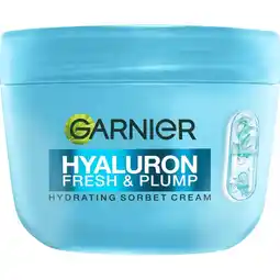 Etos Garnier Hyaluron Fresh & Plump Hydraterende Sorbet Creme 85 ML aanbieding