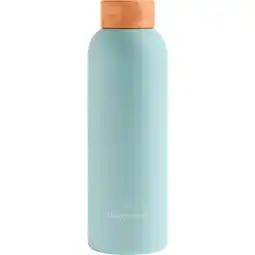 Etos Waterdrop Thermo Steel RVS Drinkfles Pastel Turqoise 600 ML aanbieding