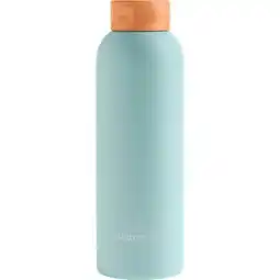 Etos Waterdrop Thermo Steel RVS Drinkfles Pastel Turqoise 600 ML aanbieding