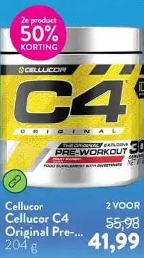 Holland & Barrett Cellucor C4 Original Pre-Workout Fruit Punch - 204g aanbieding
