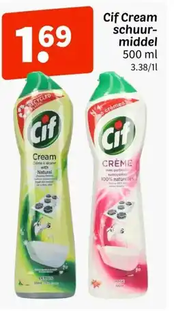 Wibra Cif Cream schuur middel aanbieding