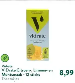 Holland & Barrett ViDrate Citroen-, Limoen- en Muntsmaak - 12 sticks aanbieding