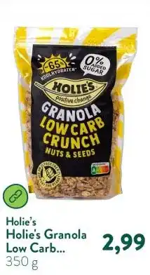 Holland & Barrett Holie's Granola Low Carb Crunch Nuts & Seeds aanbieding