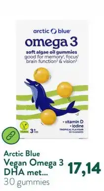 Holland & Barrett Vegan Omega 3 DHA met Vitamine D en Jodium - 30 gummies aanbieding