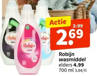 Wibra Robijn wasmiddel aanbieding