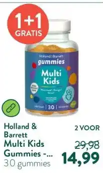 Holland & Barrett Multi Kids Gummies - 30 gummies aanbieding