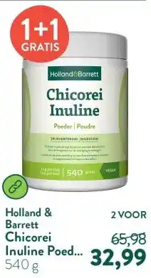 Holland & Barrett Chicorei Inuline Poeder - 540g aanbieding