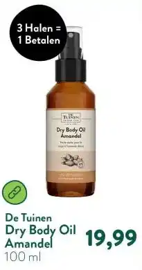 Holland & Barrett Dry Body Oil Amandel aanbieding