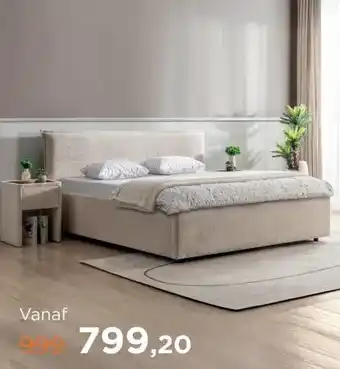 TotaalBED Bed Lommel | 140 x 200 cm | Sino 972, ecru aanbieding