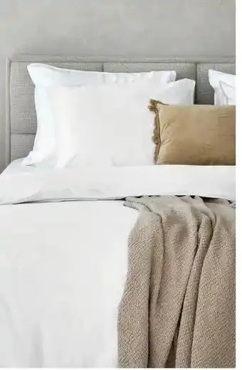 TotaalBED Dekbedovertrek Noa Wit 140 x 200/220 cm aanbieding