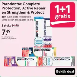 Etos Parodontax Complete Protection, Active Repair en Strengthen & Protect aanbieding