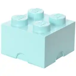 Bol.com Lego - Opbergbox Brick 4 - Polypropyleen - Blauw aanbieding