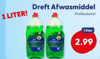 Die Grenze Dreft Afwasmiddel Professional aanbieding