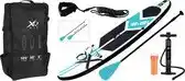 Bol.com XQ Max Sup board beginners 320 cm - 6-delige set - Blauw Zwart aanbieding