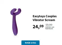 Plein.nl Easytoys Couples Vibrator Scream aanbieding