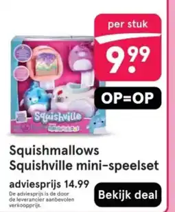 Etos Squishmallows Squishville mini-speelset aanbieding