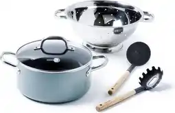 Bol.com GreenPan Mayflower Inductie Pastaset - 2-Delig + 2 Accessoires - PFAS-vrij aanbieding