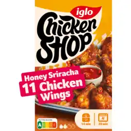 PLUS Iglo Chicken shop honey sriracha wings aanbieding
