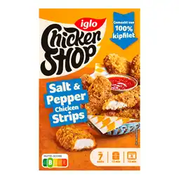 PLUS Iglo Chicken shop salt & pepper strips aanbieding
