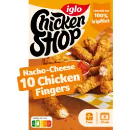 PLUS Iglo Chicken shop nacho cheese fingers aanbieding