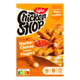 PLUS Iglo Chicken shop nacho cheese fingers aanbieding