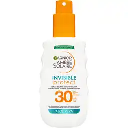 Albert Heijn Ambre Solaire Invisible protect zonnespray spf30 aanbieding